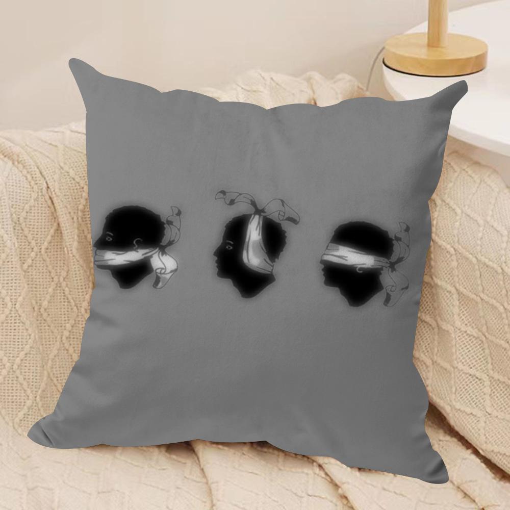 O-Omerta Maes Cushion Cover Soft Plush Fabric Double-Sided Printed Sofa Cushion Cover for All Seasons Home Decor Gift