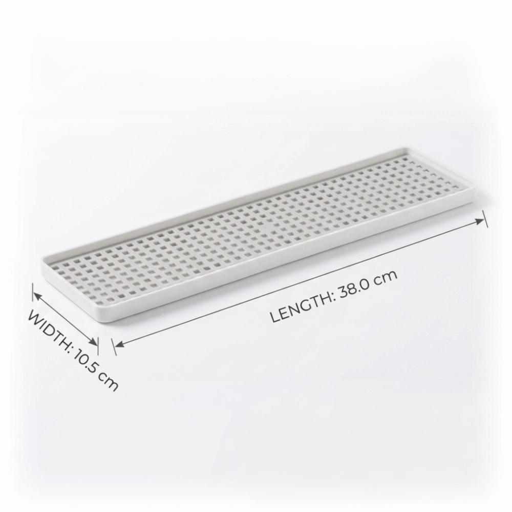 Double Tier Draining Tray Hollow Draining Tableware Tray Drain Holder Tableware Drying