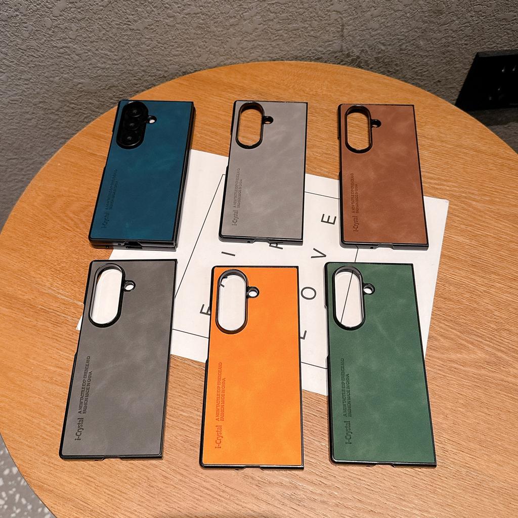 Luxury Business Leather Shockproof Phone Case for Samsung Galaxy Z Fold 8 7 6 5 4 3 Skin Feel Comfortable Grip Slim Cover