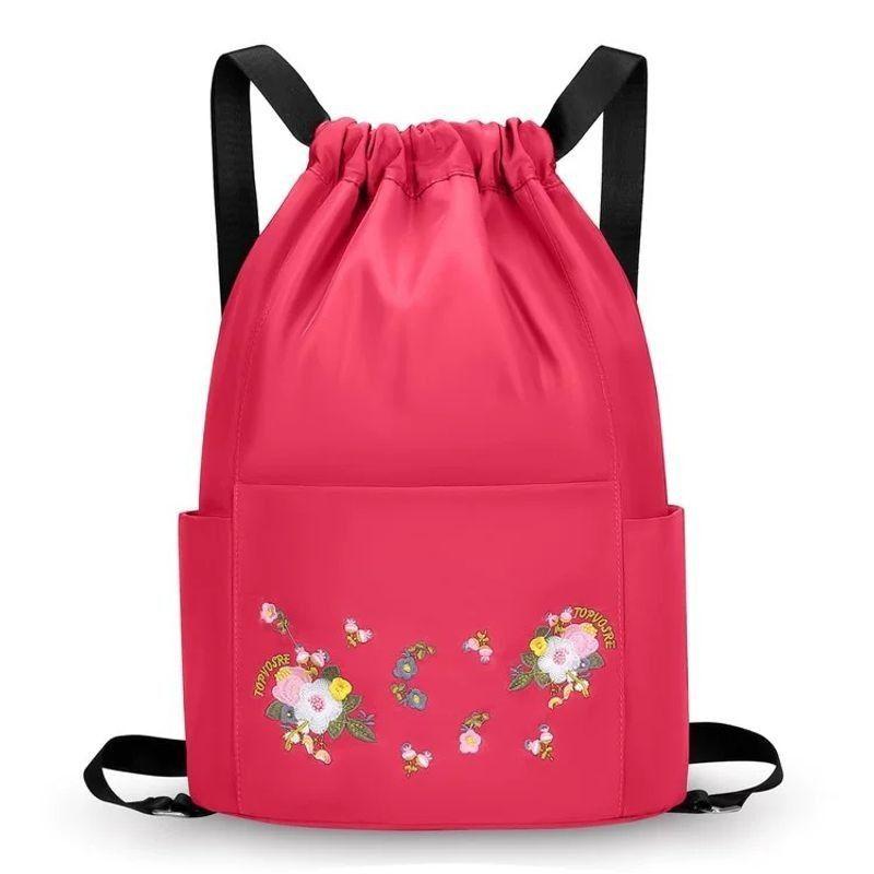Travel Backpack Large Capacity Polyester Casual Daypack With Drawstring Closure For Men And Women
