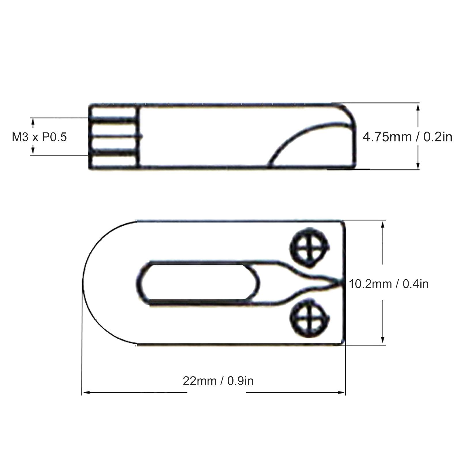 6Pcs U Shaped Electric Guitar Bridge Saddles Tremolo Metal Roller Screw Saddle Replacement