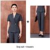 Women's Summer Short-Sleeved Professional Suit - High-End Formal Wear for Interviews and Commute