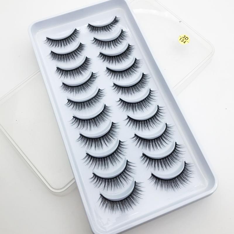 Natural 3D Mink Lashes 5/10Pairs Eyelashes Dramatic False Eyelashes Faux Cils Makeup Wholesale Fake Eyelash Extension