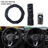 New Black 37-38CM Car Steering Wheel Cover Breathable Anti-slip Car Accessories