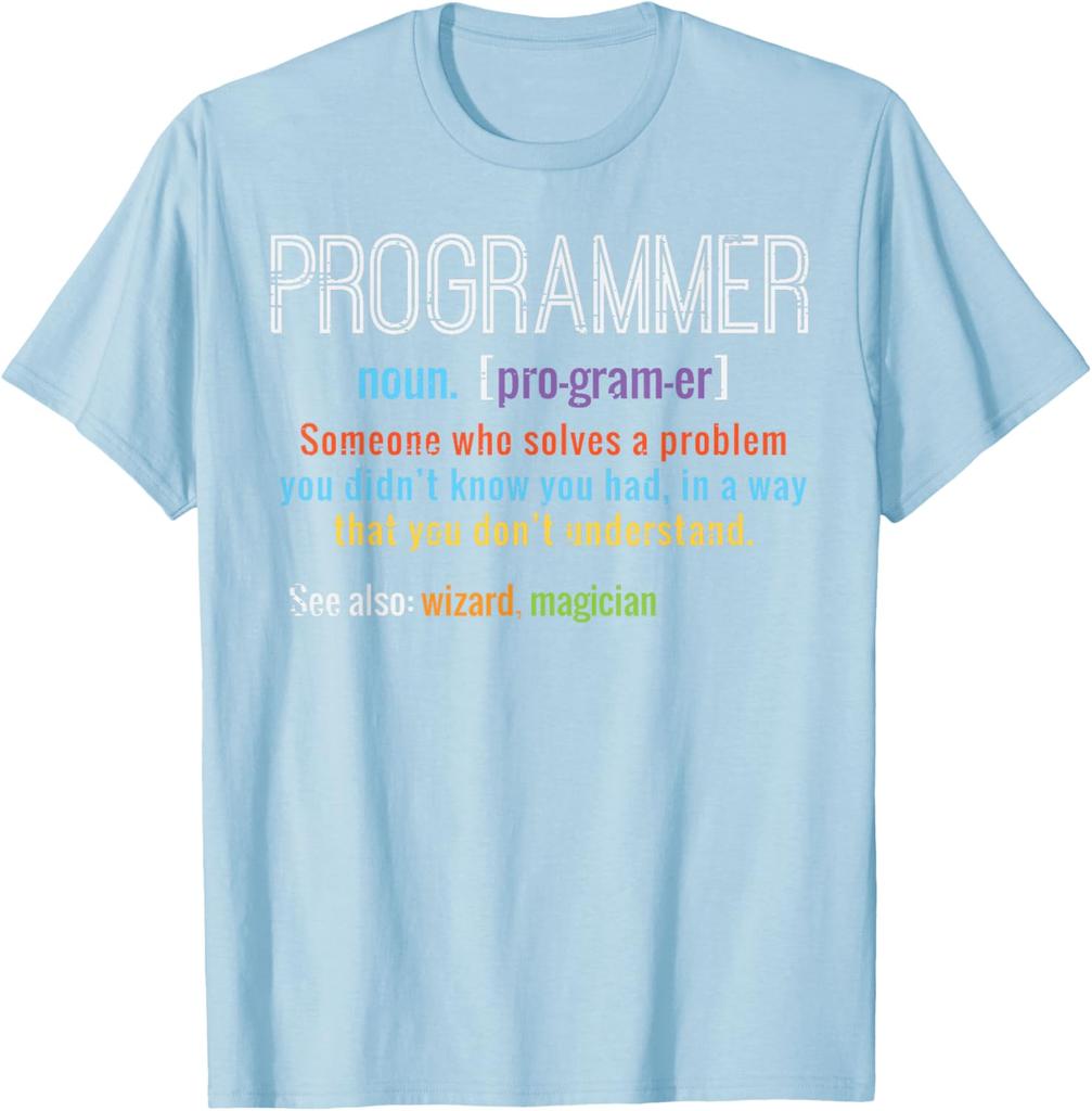 Programmer Definition IT Software Developer Coder Unisex T-Shirt