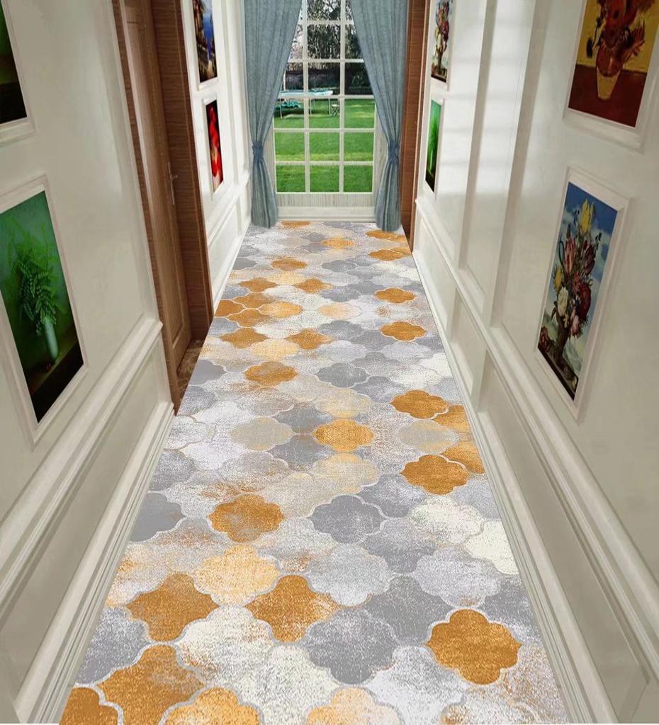 Modern Runner Long Corridor Carpets Washable Luxury Hallway Decor Home Floor Mats Entryway Rug