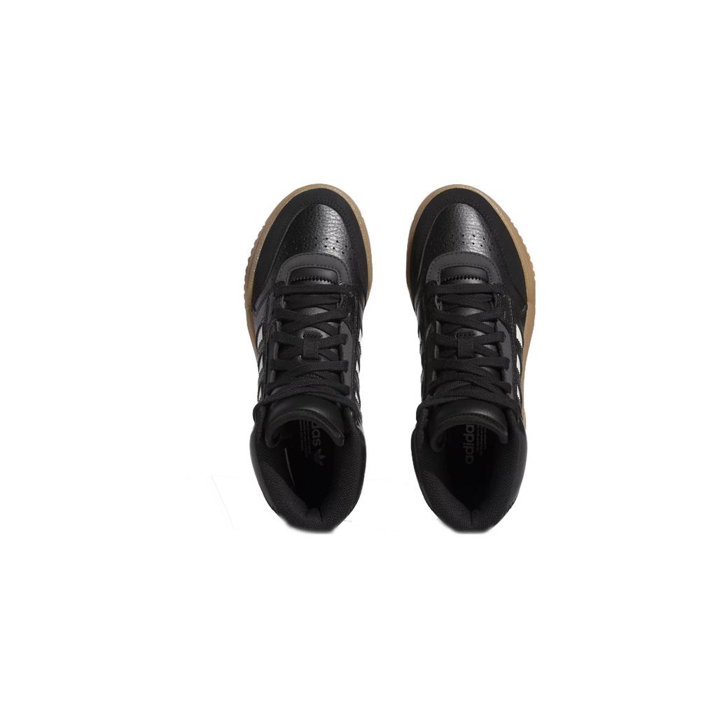 Adidas Originals Drop Step Round Toe Comfortable Non-Slip Durable High-Top Kids Skate Shoes Kids Skate Shoes Black IF2718