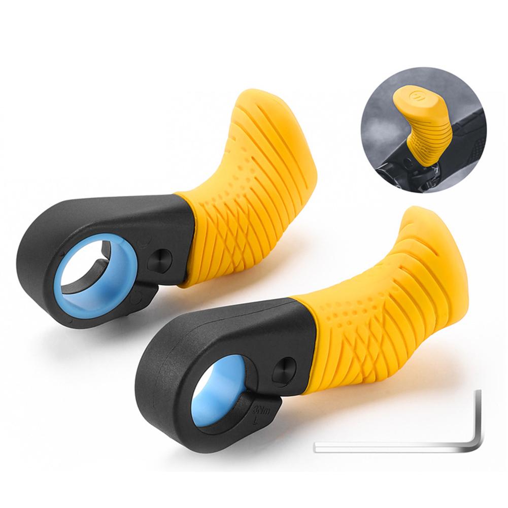 1 Pair Mountain MTB Bicycle Bar Ends Ergonomic Mini Thumb Grips 22mm Mountain Bike Handlebar Nylon Inner Bar Cover Cycling Parts