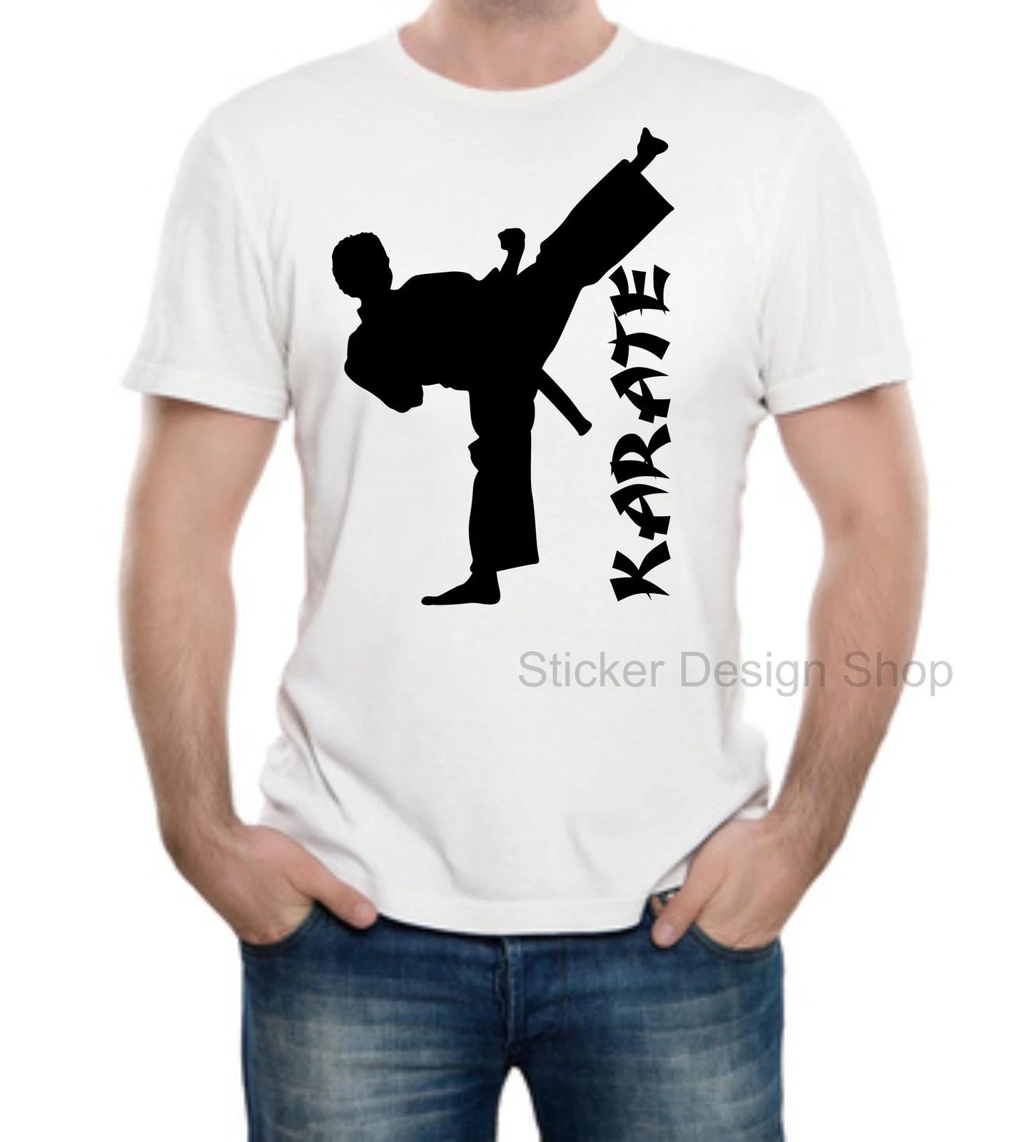 Karate T-Shirt Print New Unisex Cotton Fruit of The Loom S