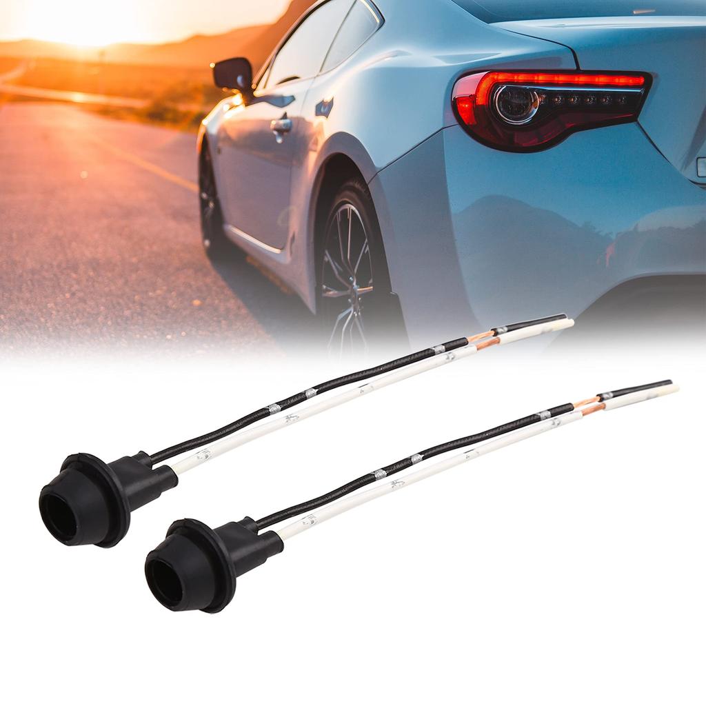 uxcell Light Socket DC T10 Car Holder Bulb Wire Wire Bundle Extension Connector Pack of 2