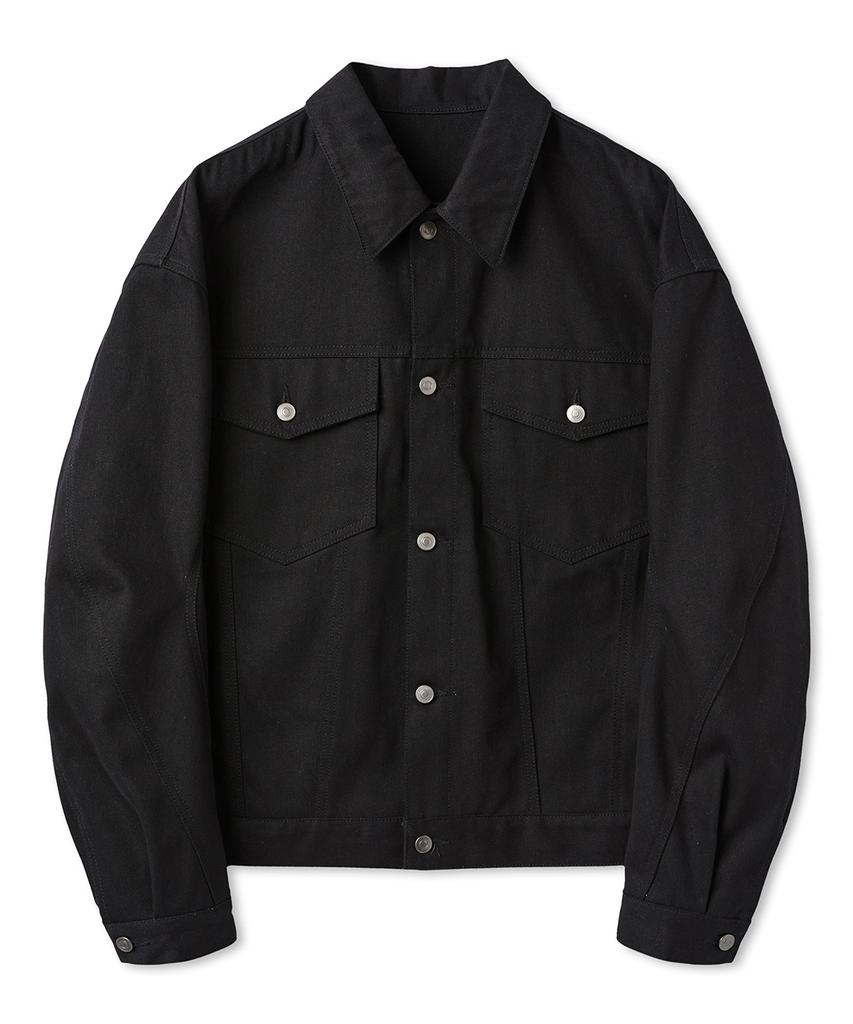 Wmc Curved Denim Trucker_Black