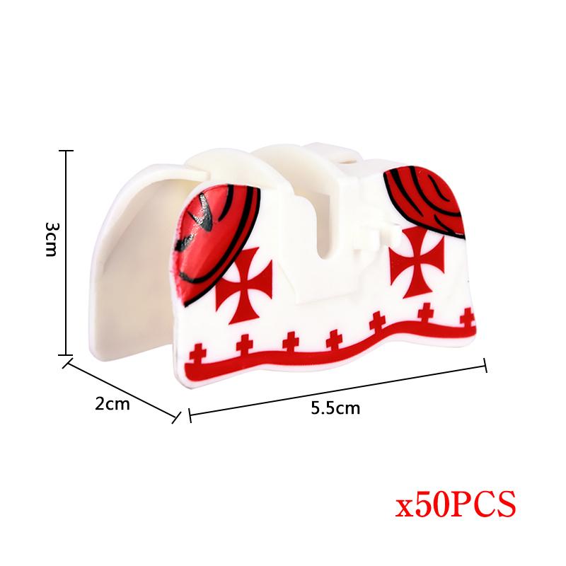MOC 50 Stück Mittelalter Militär Mittelalter Ritter Kriegspferd Rüstung Pferdeleine Actionfiguren Bausteine Steine Spielzeug Kindergeschenk