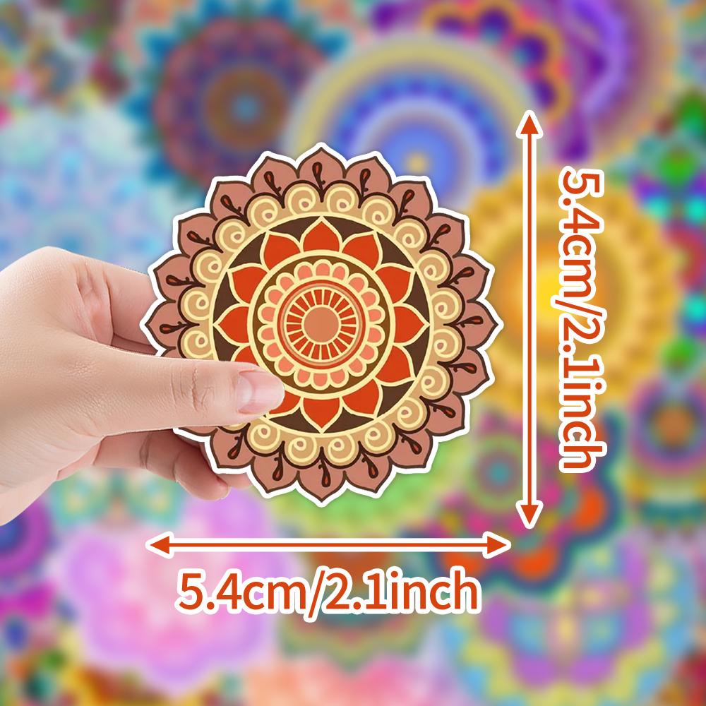 50PCS Fresh Plant Flower/Datura Stickers for Mobile Computers, Water Cups, Decorative Stickers for Laptops Waterproof Stickers