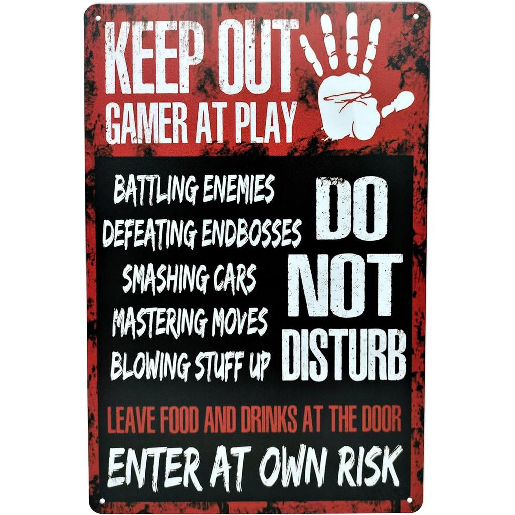 Gaming Room Metal Tin Signs Welcome To The Game Room Poster Boy Bedroom Decor Iron Plate Youth Dormitory Wall Decoration Plaque