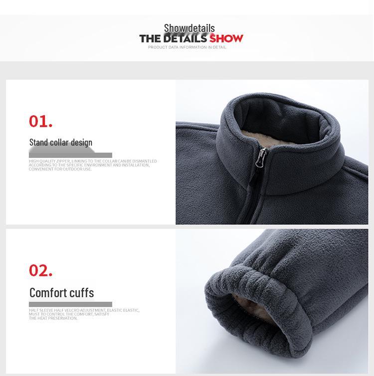 Neue Herbst/Winter Fleecejacke: Kuschelig, Locker geschnitten für Paare, Outdoor-verdickt, Herren-Sweatshirt