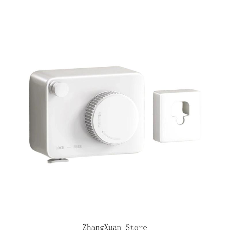 3XUF Retractable Clothesline Wall Mounted Stainless Steel Practical Laundry Rope Square