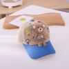 Childrens Cartoon Bear Baseball Cap With Wide Brim For Sun Protection Summer Wear