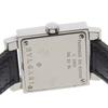 Bvlgari Quadrat Watches SQ22SL blackDial Stainless Steel/Embossed Leather Quartz Analog Display Women Used