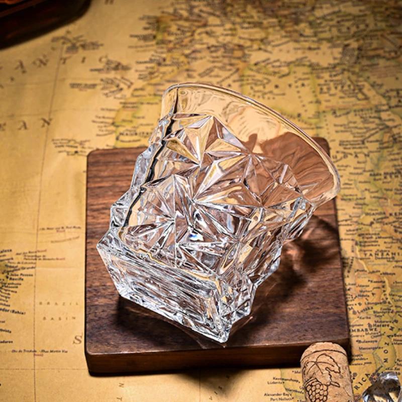 280ml/310ml/320ml Wine Cups Glass Ice Cracked Glasses Iceberg Whiskey Cup Spirits Glass Water Cup Creative Beer Glass Drinkware