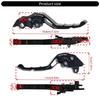 Motorcycle Accessories Replacement Clutch Brake Handle Lever Clutch Lever Brake Clutch Levers Handle for V2