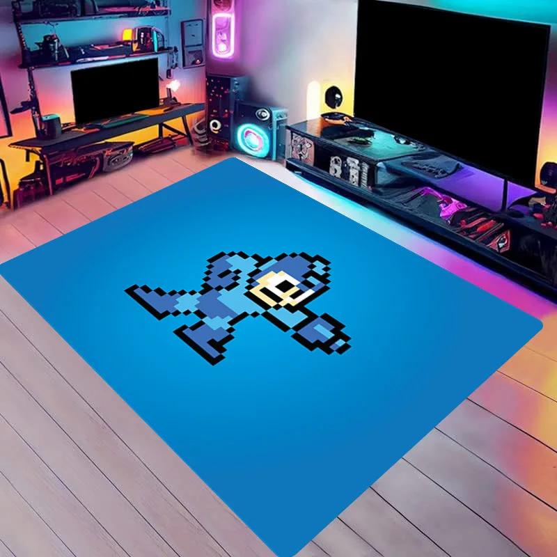 Stilvolle Europäische und Amerikanische Serie Wohnzimmer Roboter Spiel Teppich Matte M-Megaman Muster Teppiche Zeltmatten