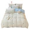 Thickened Milk Fleece Bed Four-Piece Set, Fleece Coral Fleece Bed Sheet Quilt Cover, Bedding Three-Piece Set
