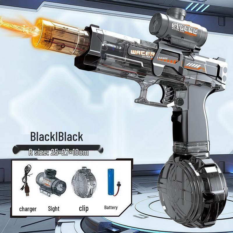 Gatling Electric Rotating Water Gun: High-Pressure, Long-Range, Powerful Toy for Kids