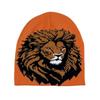Autumn and winter lion wool hat men's and women's casual versatile cute jacquard knitted hat couple hat