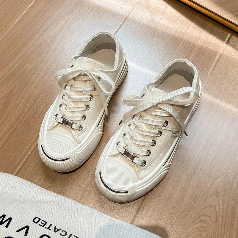 New Low-top Canvas Shoes Women's Outdoor Sneaker Flat Casual Shoes Fashion Breathable Running Shoes Soft Botton Vulcanize Shoe