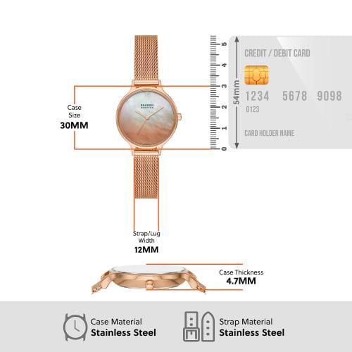 Skagen ANITA SKW3107 Women's Pink Gold Watch