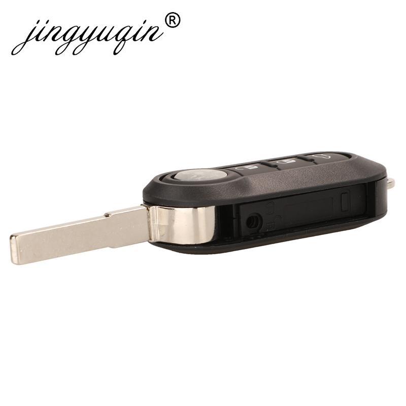 Jingyuqin 2/3 Buttons Delphi BSI /Marelli 434Mhz ID46 Car Remote Key For Abarth 500 595 500 124 695 5CC 71752289 6000628973
