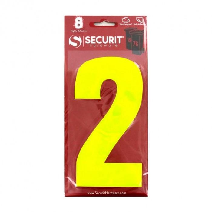Securit Hi-Vis salvi number nr 2