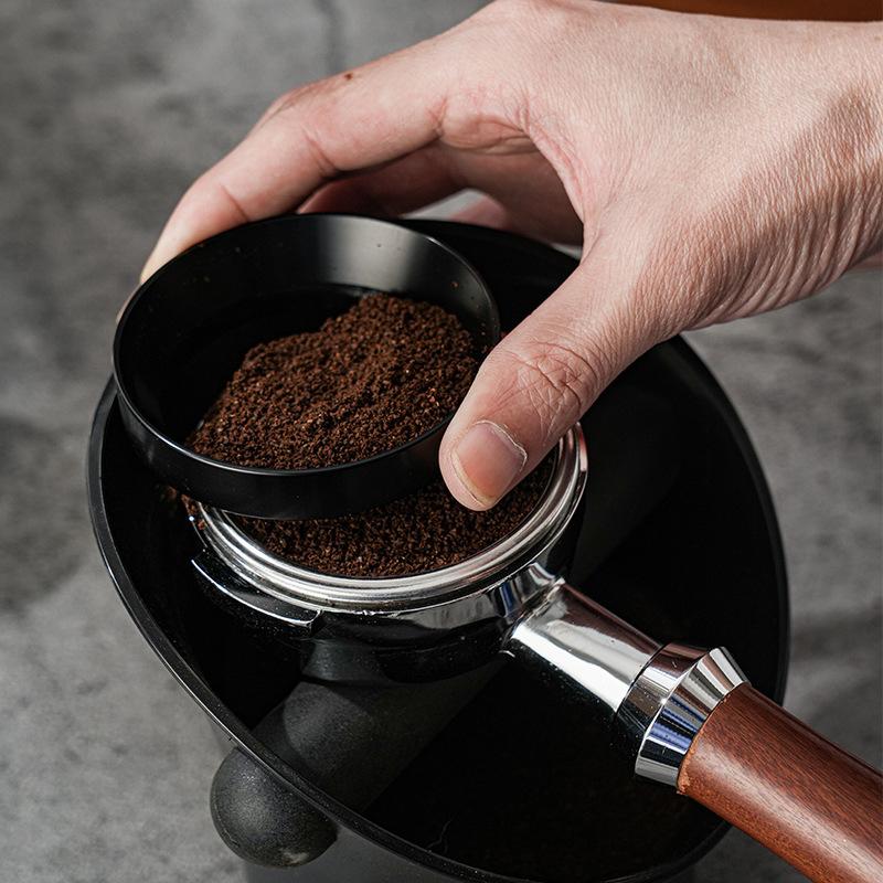 1Pcs 51/53/54/58mm Silver Black Coffee Dosing Ring Magnetic Espresso Intelligent Funnel For Portafilter Barista Tools
