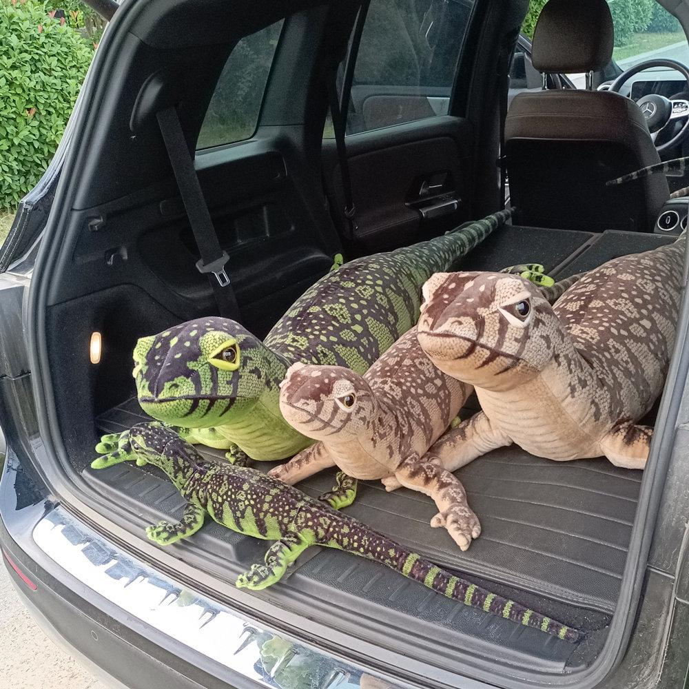 Simulated Lizard Doll Plush Toy Chameleon Small Lizard Mane Lion Lizard Doll Boy Soothing Rag Doll