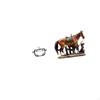 Glass Candy Dish Pumpkin Shaped Bowl Cookie Jar Clear Horse Statue Art Ornament Desk Decoration