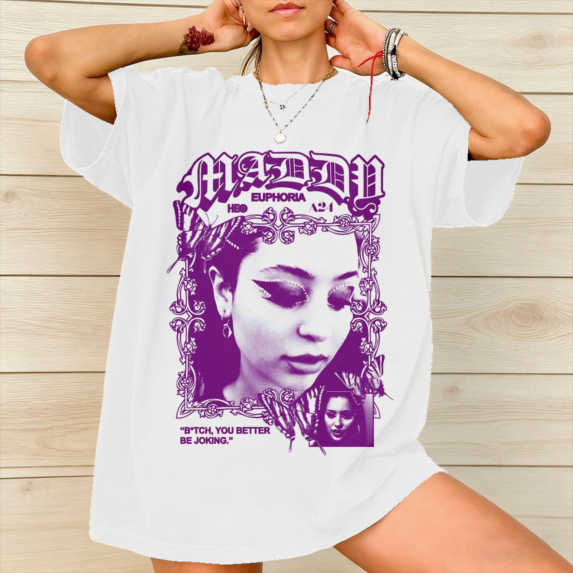 2026 drama series Maddy Perez Alexa Demie Printed T Shirts for Unisex Women  Cotton  Tee Shirt Clothing S