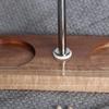Salt and Pepper Mill Tray Acacia Wood Base Tray Pepper Mill Holder  Kitchen Shaker Pepper Grinder Tray With Zinc Alloy Handle