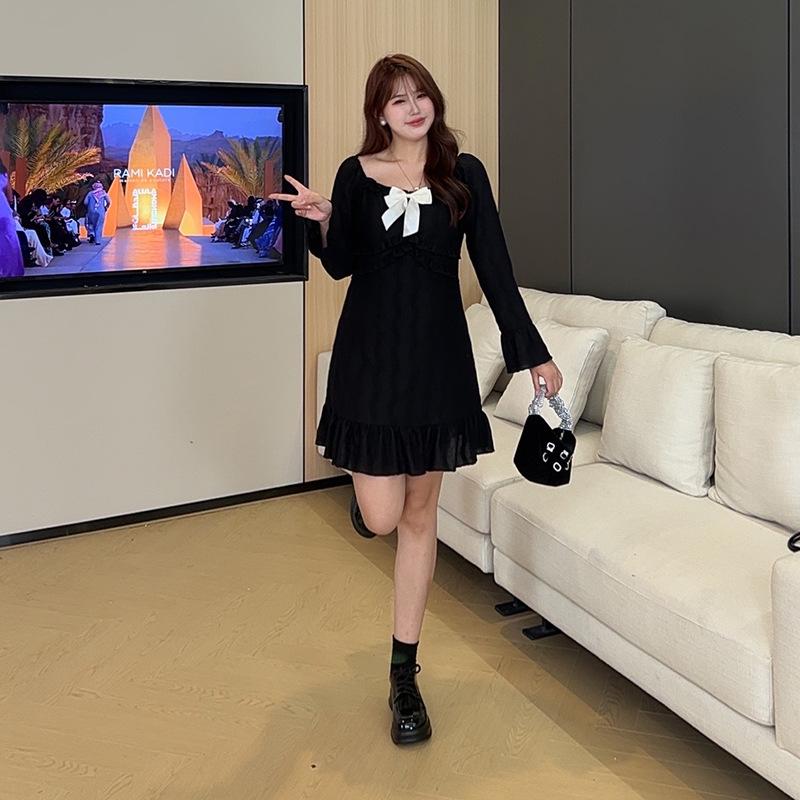 

Korean Style Plus Size Princess Dress for Spring – Loose Fit, Slimming, and Stylish M (Recommended for 90-105 jin) рожевий