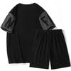 2025 Men's Plus Size Short Sleeve Sports Set: Stylish & Casual Summer Shorts