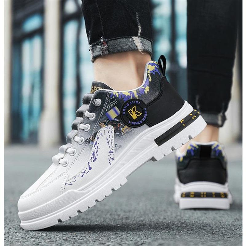 Oddychające i wygodne męskie buty sportowe męska moda buty do biegania na grubej podeszwie