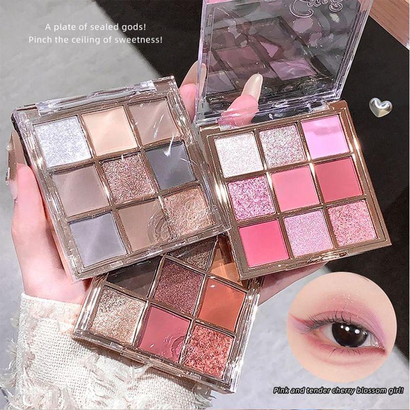 Gege Bear - Light Phantom 9 Colors Eyeshadow Palette - 4 Types
