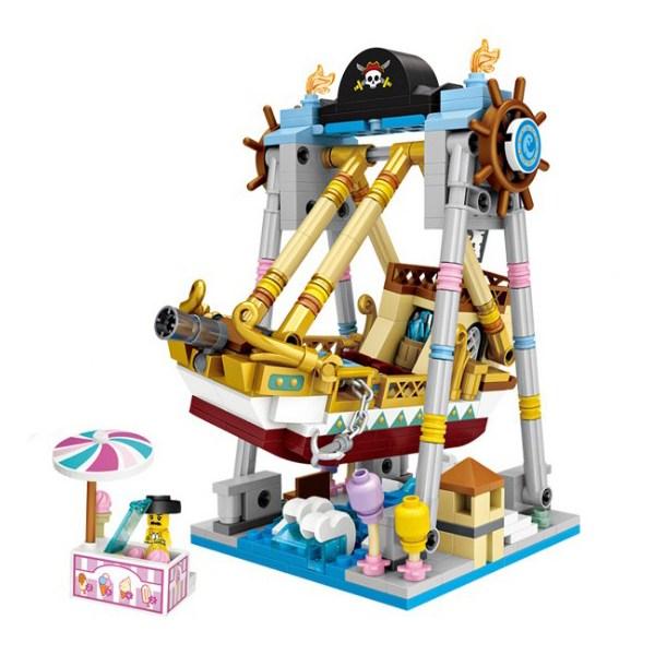 

Серия LOZ Amusement Park Nanoblock 541 штука, Парк развлечений Викинг, популярные корейские игрушки