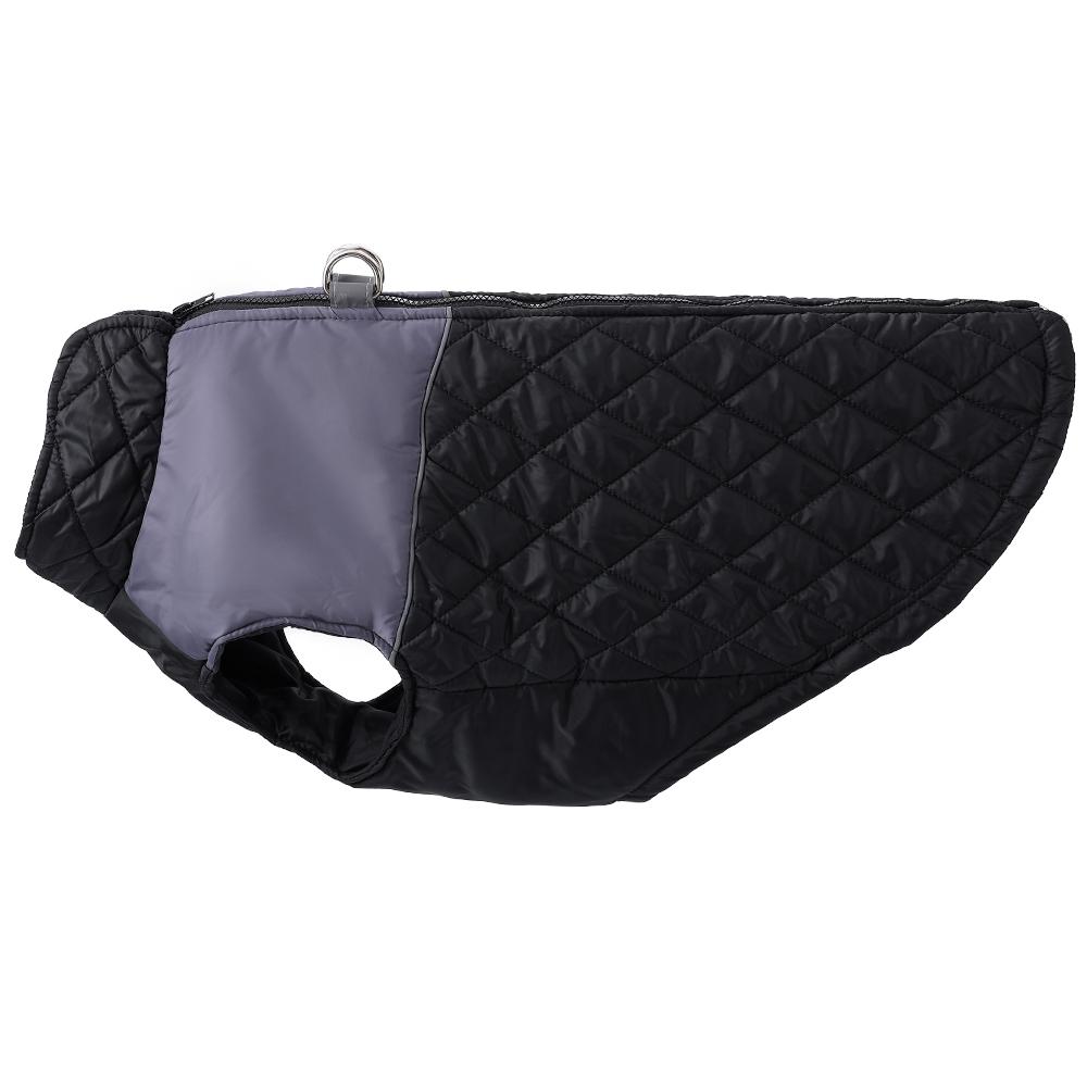 Winter Warm Dog Clothes Lattice Contrast Color Big Dog Vest Jacket Reflective Splicing D-ring Pug Outfits Autumn Big Puppy Coat