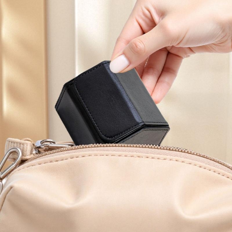 Elegant PU Leather Hexagon Watch Box Compact Design For Safe Jewelry