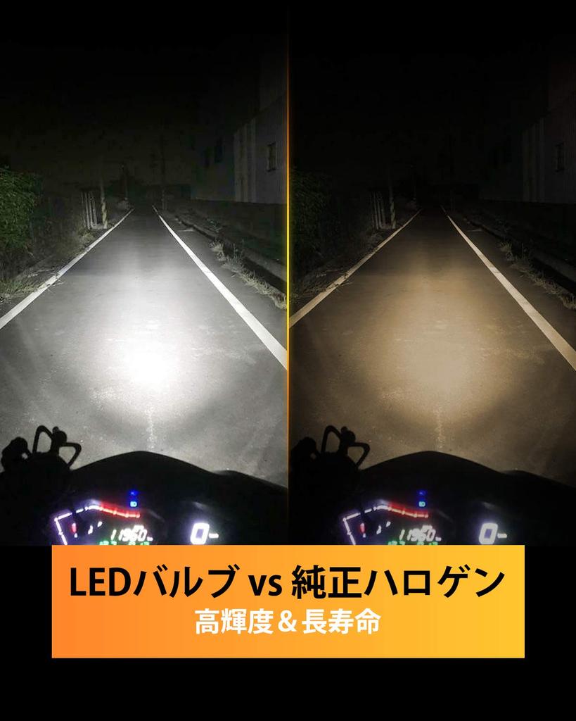 OXILAM H4 Hi/Lo Motorcycle LED Headlight, LED Bulb, Compatible with Vehicle Inspection, Integrated, Non-Polarity,