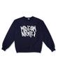 MIDNIGHT12AM [Fleece Line Option] Signature Logo Oversized Premium Double-Sided Sweatshirt 4 Colors (Type A)