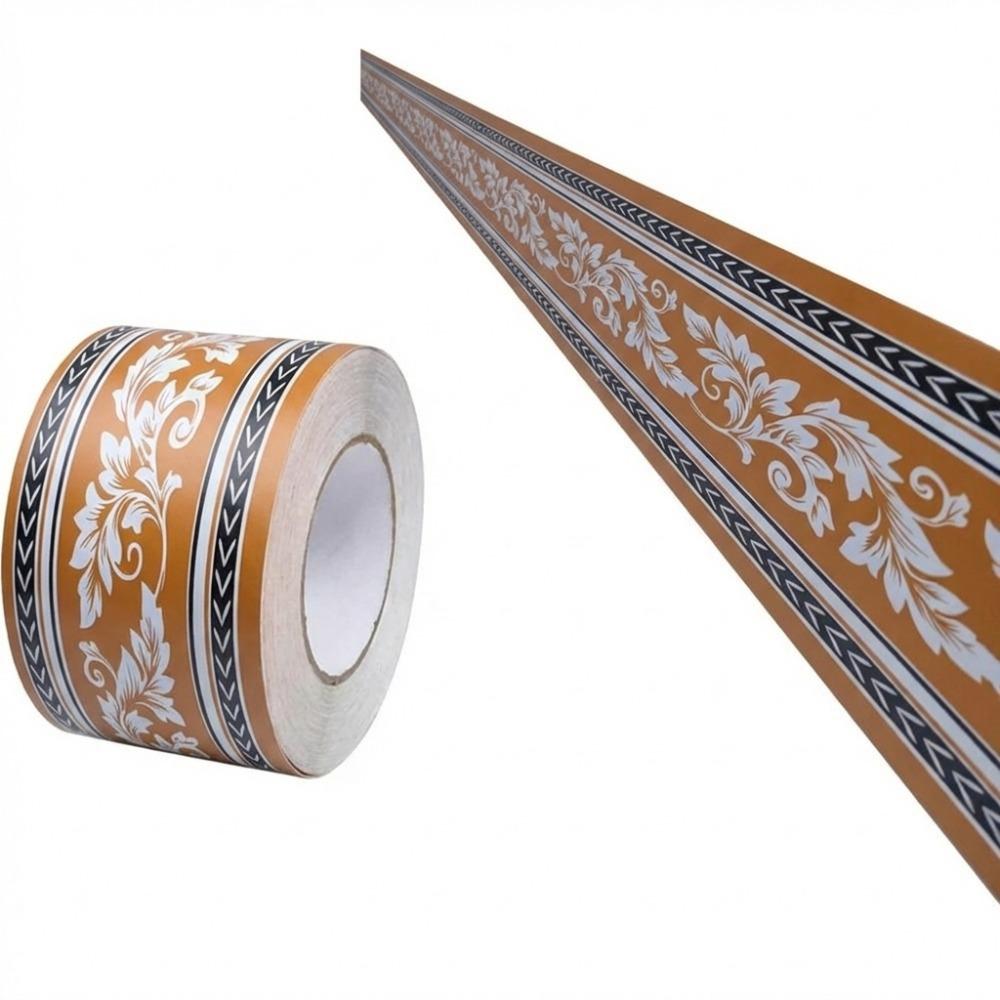 Fashion 5 Meter Wall Base Self Adhesive Thickened Wall Sticker Soft Anti-collision Skirting Line Bedroom