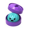 Relaxation Stress Ball Dumpling Squeeze Toy with Purple Steamer Creepy Steamed Bun Relief Steamer for Halloween Home Office Fidget Calming Toys