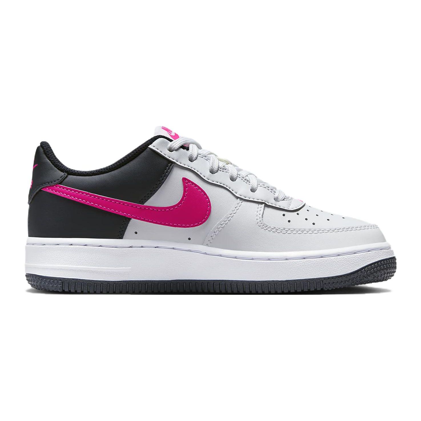 Детские кроссовки Nike Air Force 1 GS White Obsidian Pink Dark-Obsidian Fierce-Pink — фото 2