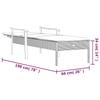 Grey Poly Rattan Sun Lounger with Cushion